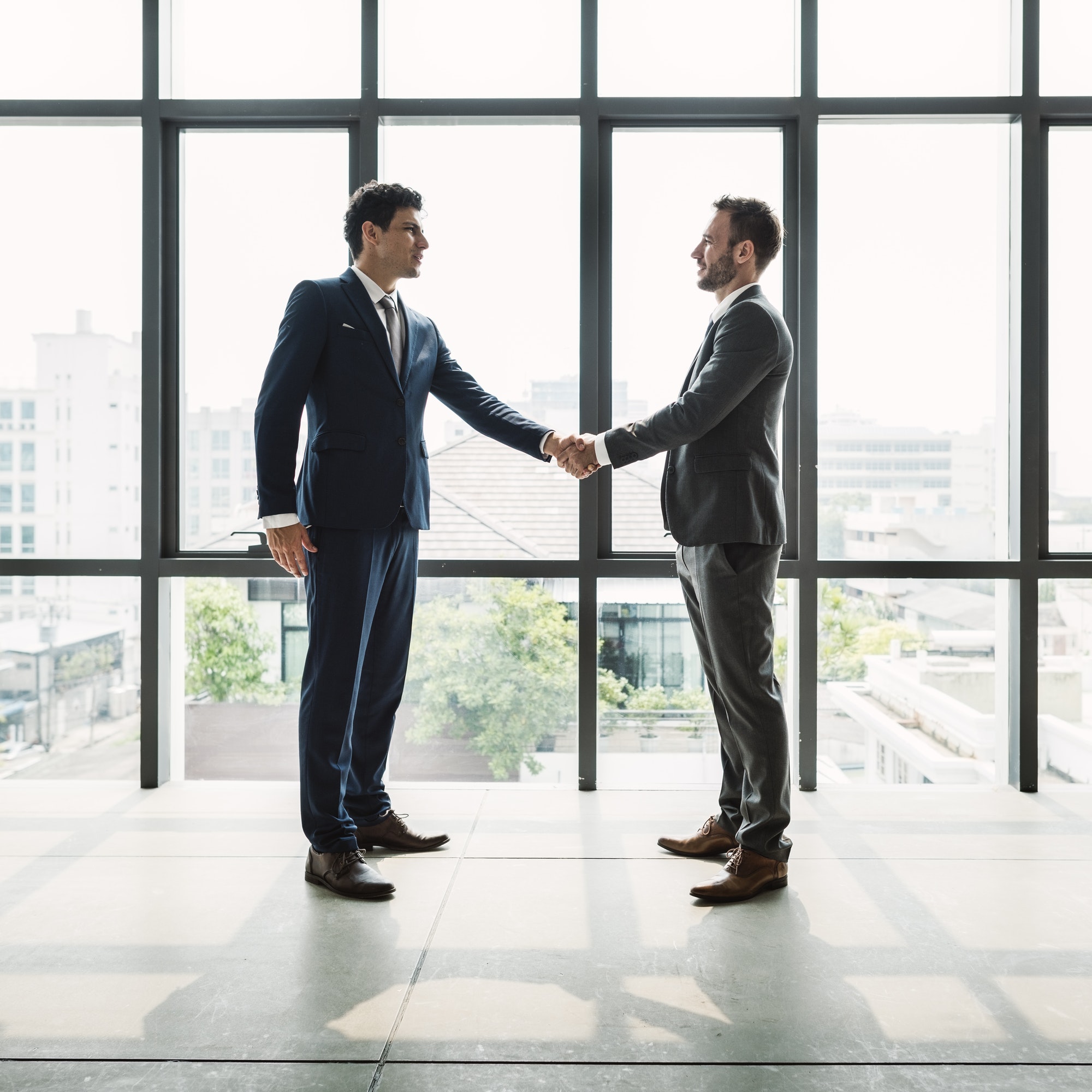 Businessman Handshake Corporate Colleagues Concept